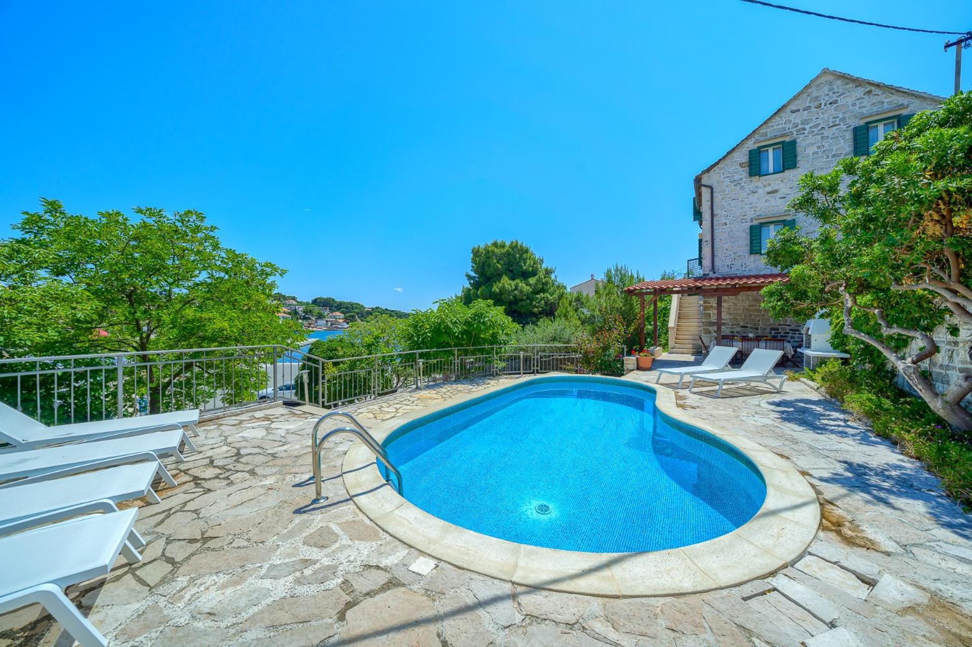 Villa Bonaca Perfect Location For A Holiday With Friends Or Family, Heated Pool Сумартин Екстериор снимка